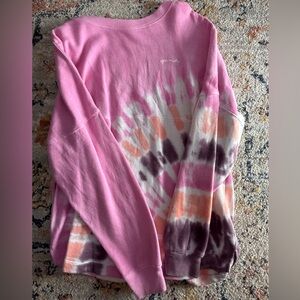 Pink Tie-Dye Women's Sweater